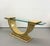 Postmodern Vintage Lacquered Smoke Dyed Console For Sale - Image 3 of 8