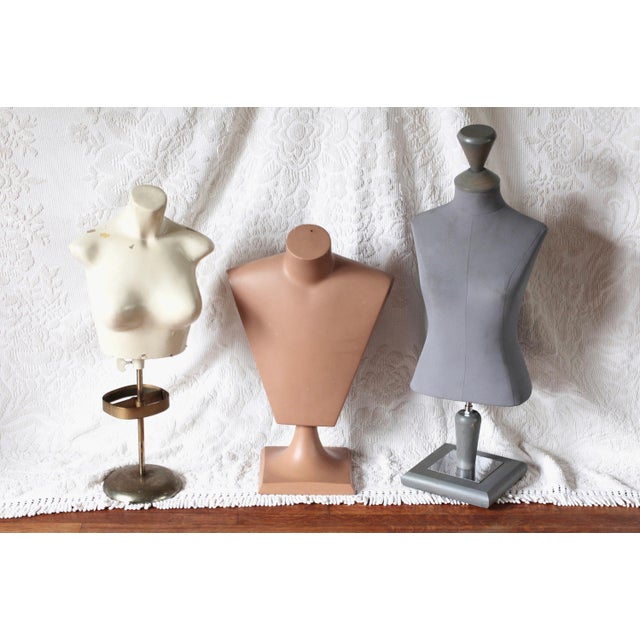 Midcentury White Mannequin Female Bust For Sale - Image 10 of 10