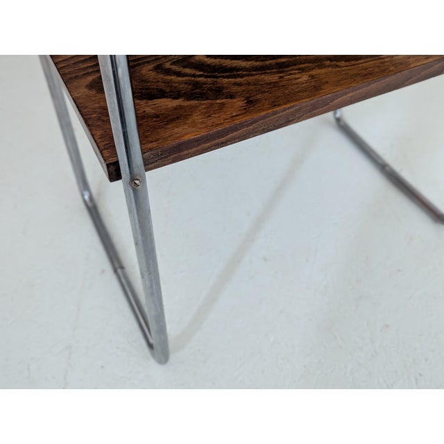 Bauhaus Tubular Steel Side Table by Marcel Breuer for Slezak, 1930s For Sale - Image 14 of 15