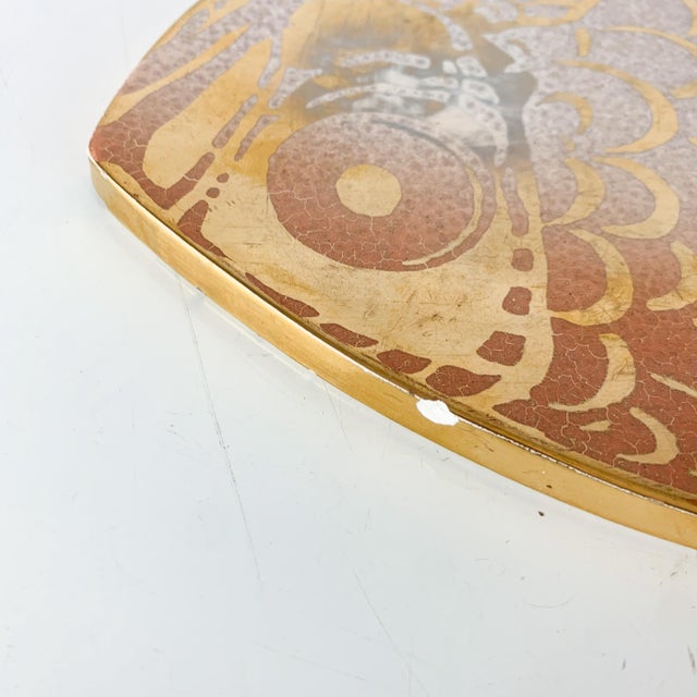 Rare Vintage Ernest Sohn Fish Art Pottery Tray Mid Century Modern Wall Hanging For Sale - Image 9 of 11