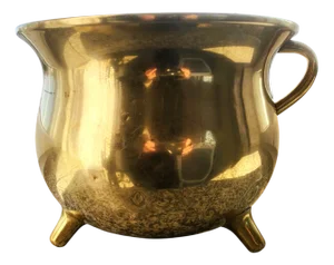 Antique Flowerpot in Brass