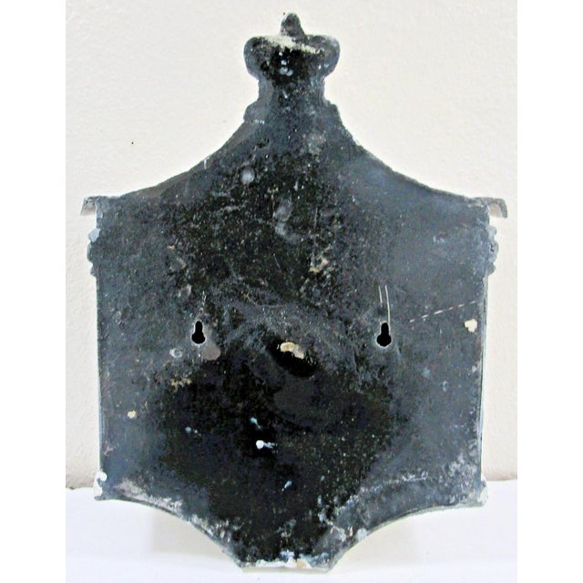 Victorian Wall Mounted Cast Iron Painted White Mailbox For Sale - Image 9 of 10