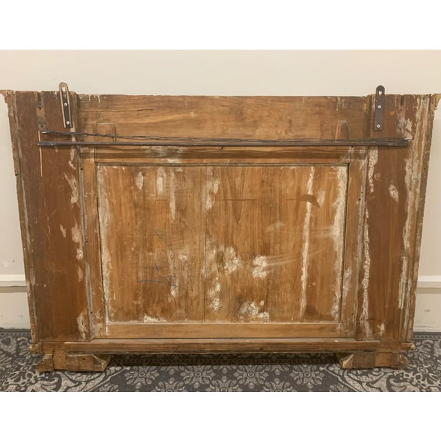 19th Century 1800’s French Mantle Mirror Entryway Sideboard For Sale - Image 5 of 7