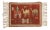 Vintage Pictorial Armenian Herdsman Design Square Rug Mat - 1'10" X 2'5" For Sale