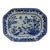 Early-Mid 19th Century Chinese Export Porcelain Blue & White Octagonal Platter For Sale