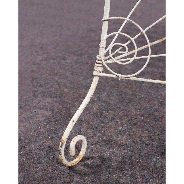 English Victorian Three-Tier Demilune Wire Garden Plant Stand For Sale - Image 12 of 18