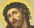 Antique Framed Chromolithograph of the Head of Christ after Fridolin Leiber for your consideration. The framed print...