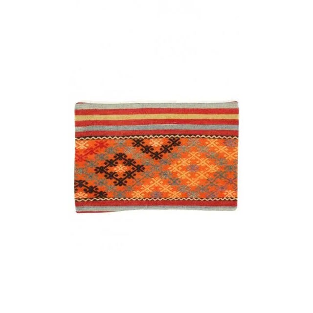 Traditional Vintage Hand Knotted K35 Pillow 16" X 24" For Sale - Image 3 of 3