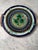 Vintage Majolica Botanical Wall Plates in Cobalt, Turquoise & Green – Set of 2 For Sale - Image 4 of 6