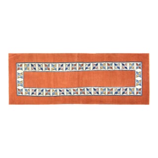 Vintage Turkish Anatolian Hand Knotted Wool Rug, 2'8x7'6 For Sale