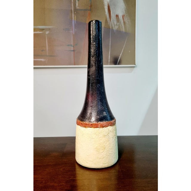 Modern Italian Glazed Ceramic Vase by Bruno Gambone, Italy, 1970s For Sale - Image 14 of 14