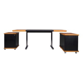 Executive Office Set from Walter Knoll / Wilhelm Knoll, Germany, 1970s, Set of 3 For Sale