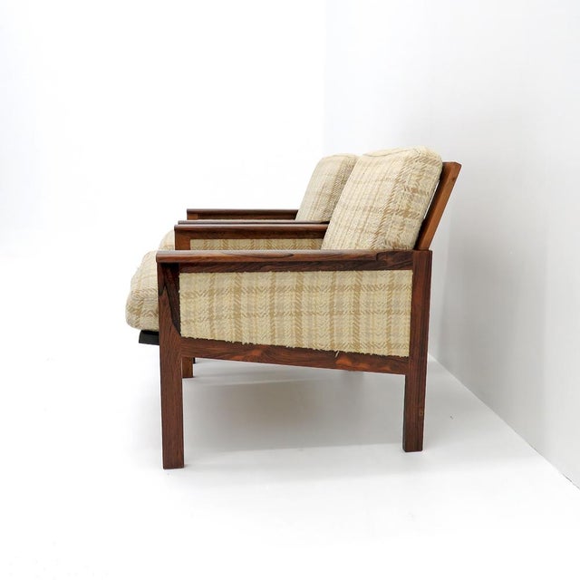 1950s Set of Two Illum Wikkelsø “Capella” Chairs in Rosewood, 1950 For Sale - Image 5 of 10