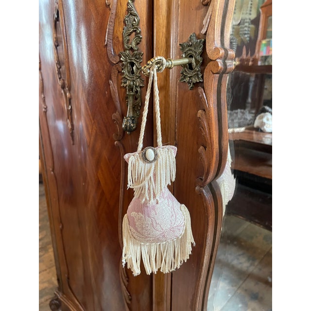 Early 1900s Triple Width Walnut Louis XV French Style Armoire. For Sale - Image 18 of 18