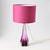 Mid-Century Purple Glass Table Lamp from Val Saint Lambert, 1960s For Sale - Image 4 of 12