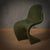 1960s Mid-Century Modern Olive Green Chair in Resin from Verner Panton, 1960s For Sale - Image 5 of 9