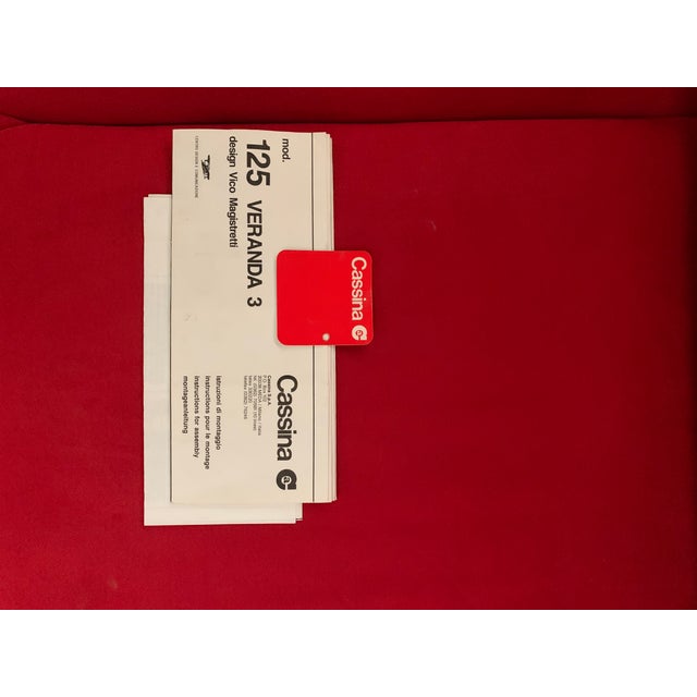 Model 125 Veranda 3-Seater Sofa by Vico Magistretti for Cassina, 1980s For Sale - Image 18 of 18