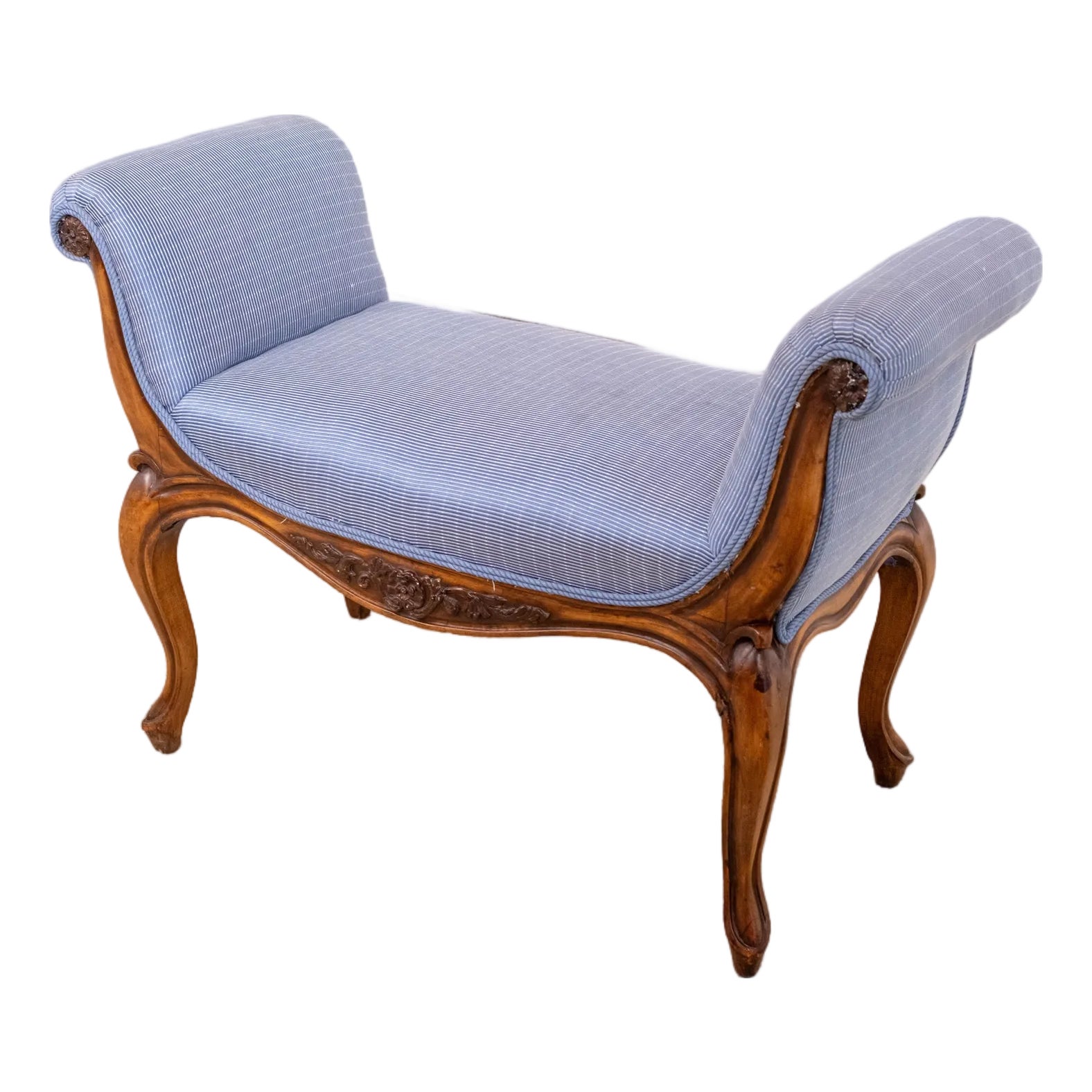 Vintage George III Mahogany Vanity Window Bench | Chairish