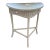 Antique Wicker Demi Lune Table For Sale