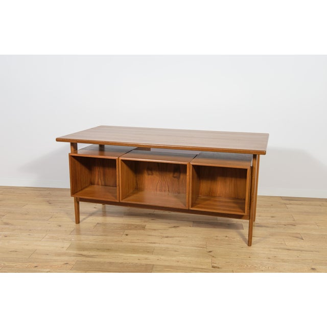 Mid-Century Modern Freestanding Teak Desk by Kai Kristiansen for Feldballes Møbelfabrik, 1960s For Sale - Image 6 of 17