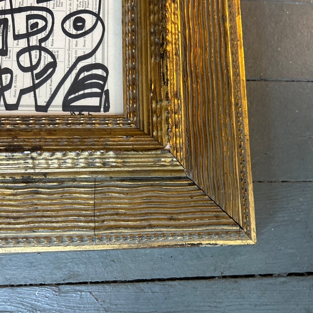 Abstract Contemporary Original Wayne Cunningham Abstract Marker Drawing For Sale - Image 3 of 4