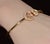 Late 20th Century Authentic Chopard Happy Diamonds Icons 0.54ct Diamond Heart Open Bangle Bracelet 18k Rose Gold For Sale - Image 9 of 14