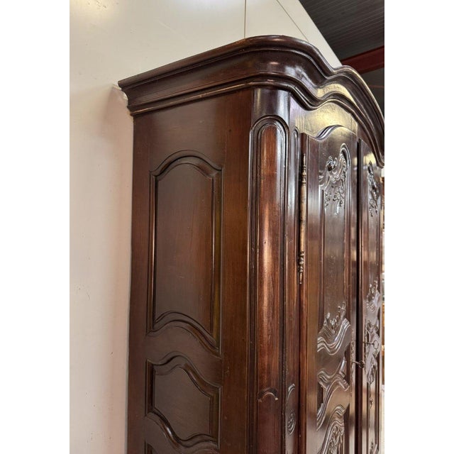 Louis XIII Alsatian Wardrobe in Walnut For Sale - Image 5 of 13