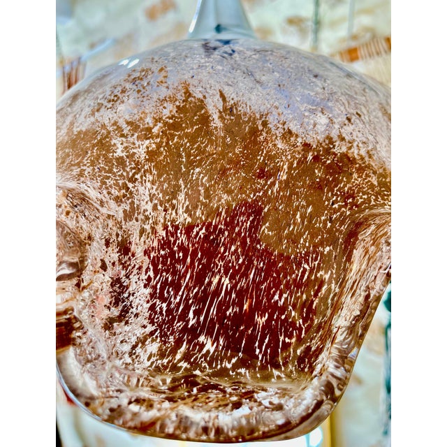 Pendant with Glass Murano Bicolore from Mazzega, Italy, 1970s For Sale - Image 3 of 7