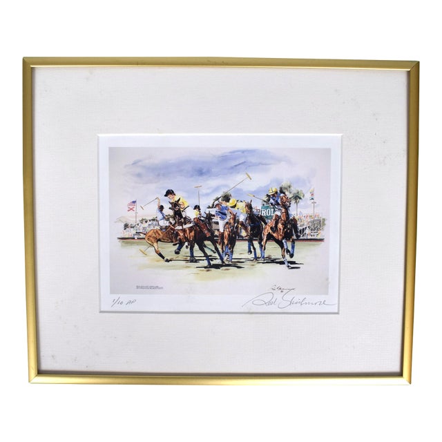 Rolex Gold Cup Palm Beach Polo 1990 Print by Rod Skidmore For Sale