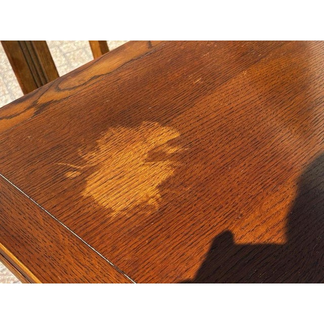 Extendable Draw Leaf Table and Chairs, Set of 5 For Sale - Image 9 of 14
