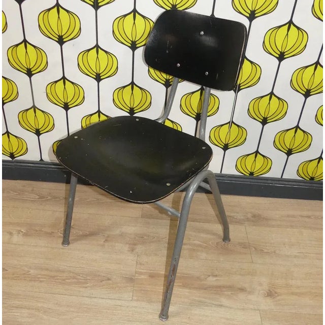 Industrial Style Chair with Metal Frame, 1960s For Sale - Image 10 of 10
