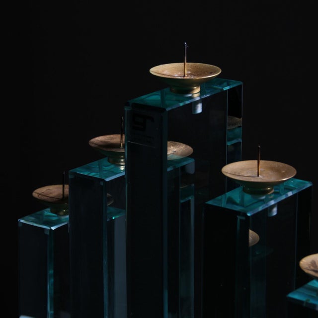 1980s Sculptural Candleholder by Luigi Massoni for Gallotti & Radice, Italy, 1980s For Sale - Image 5 of 7