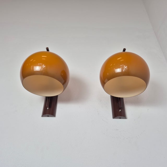1960s Space Age Hungarian Wall Lamps from Szarvasi, 1960s, Set of 2 For Sale - Image 5 of 9