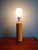 Large vintage table lamp in yellow lacquered metal, 1980s. Compatible with an E27 LED bulb (the standard bulb will be...