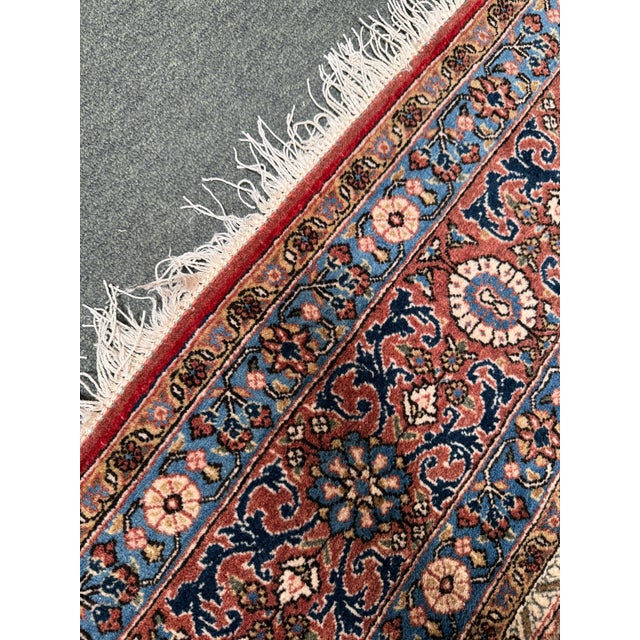 Blue 7ft 1in × 11ft 7in Iranian Bakhtiari Tree of Life Hand Woven Area Rug, Circa 1960's For Sale - Image 8 of 13