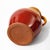Mid-Century Modern Vintage Red Orange Ceramic Pitcher Vase / Mid Century Pottery Jug / Two Tone Glazed Decorative Vessel For Sale - Image 3 of 6