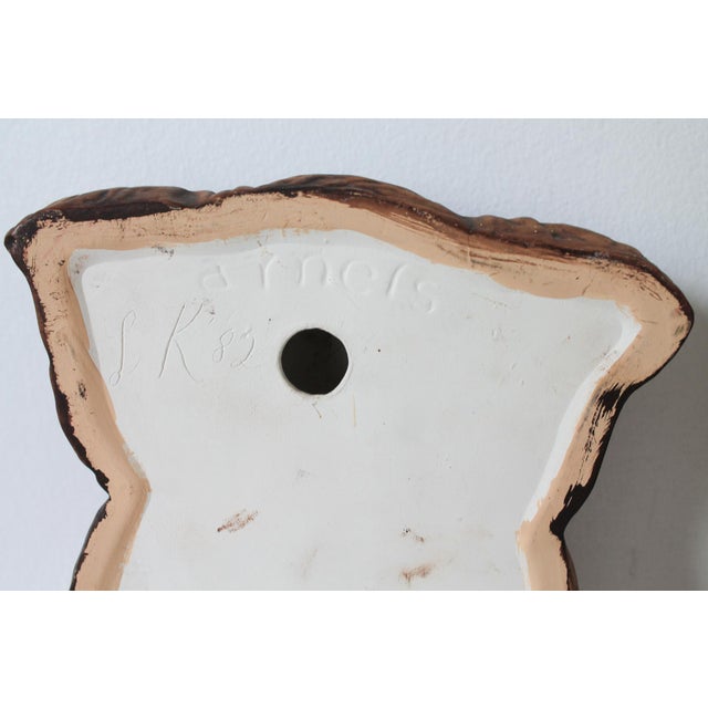 Vintage Ceramic Owl Wall Hangings - a Pair For Sale In Milwaukee - Image 6 of 8