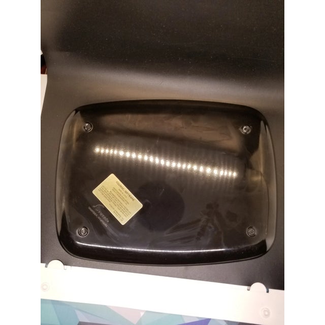 Mid-Century Modern MCM Couroc Sw Woman Native Pottery Silver Colorful Inlaid Black Tray For Sale - Image 3 of 3