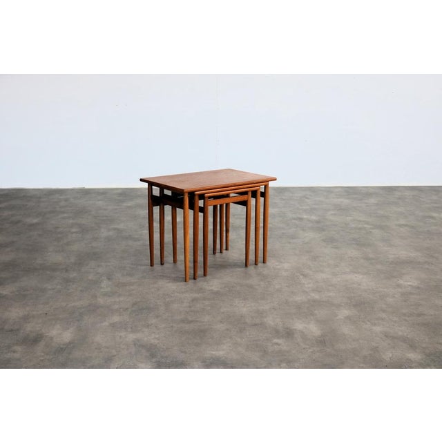 Brown Vintage Swedish Teak Nesting Tables, 1960s, Set of 3 For Sale - Image 8 of 8