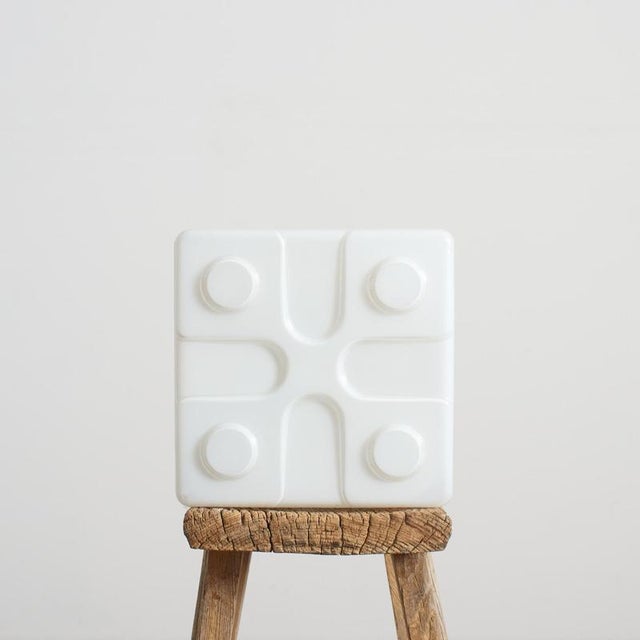 Art Deco Opaline Bathroom Wall Light, 1960s For Sale - Image 6 of 6