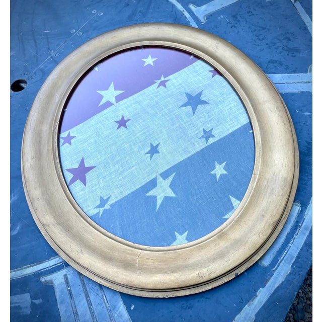 Late 19th Century Antique American Flag Bunting Period Gold Frame, 19th Century For Sale - Image 5 of 6