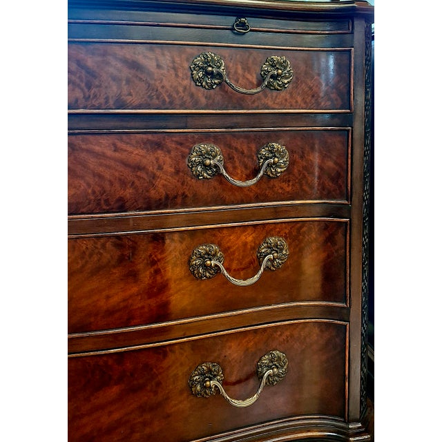 Chippendale Antique George III-style Chest of Drawers For Sale - Image 3 of 10