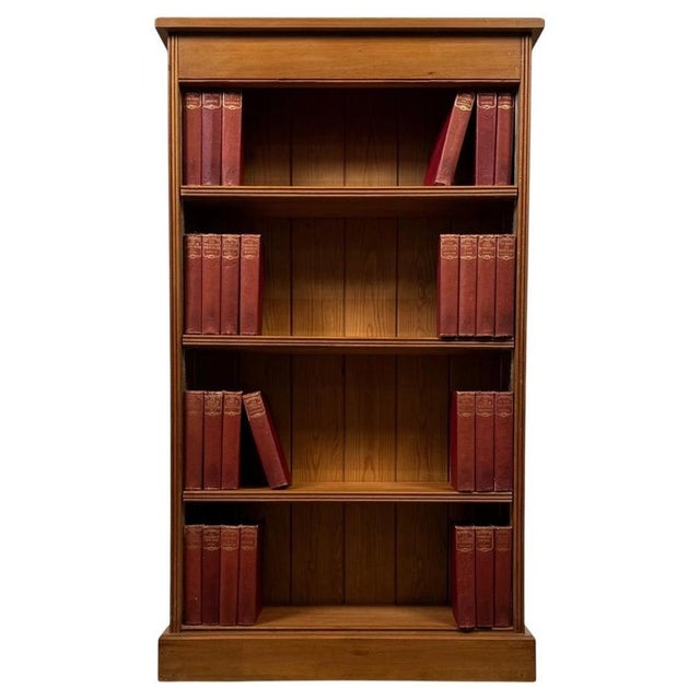 Vintage 20th Century English Pine Open Bookcase For Sale - Image 11 of 11