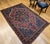 Vintage Farahan Sarouk Rug, Hand-Knotted Wool, Floral Pattern, Rust Red & Blue, 5x7 For Sale - Image 17 of 17