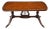 Federal Style Mahogany and Tooled Leather Top Lyre Base Coffee Table For Sale