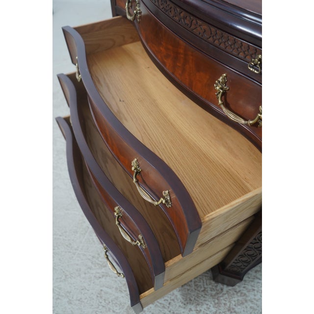 2000 - 2009 Henkel Harris Mahogany Bachelor Chest W. Pull Out Slide For Sale - Image 5 of 17