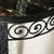 Art Deco Art Deco Demilune Wrought Iron Spiral Motif & Porto Marble Inset Console Table For Sale - Image 3 of 13