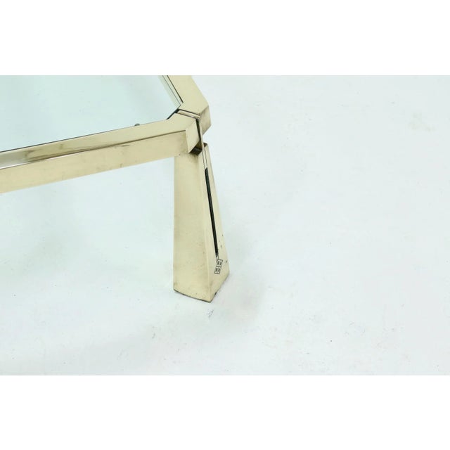 Peter Ghyczy Large Brass Coffee Table by Peter Ghyczy, 1980s For Sale - Image 4 of 8