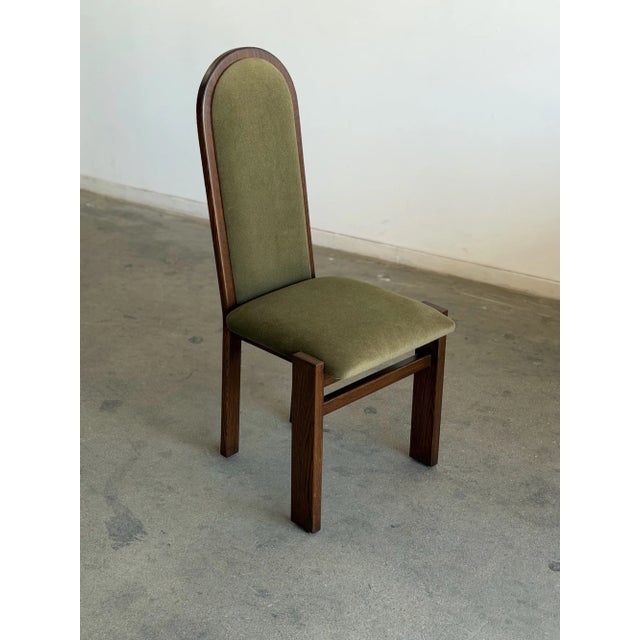 Arched Oak Dining Chairs- Set of 6 For Sale In Los Angeles - Image 6 of 14