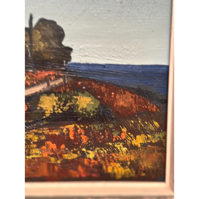Mid-Century Modern Saxhup, Landscape Motif, 1966, Oil on Canvas, Framed For Sale - Image 3 of 18